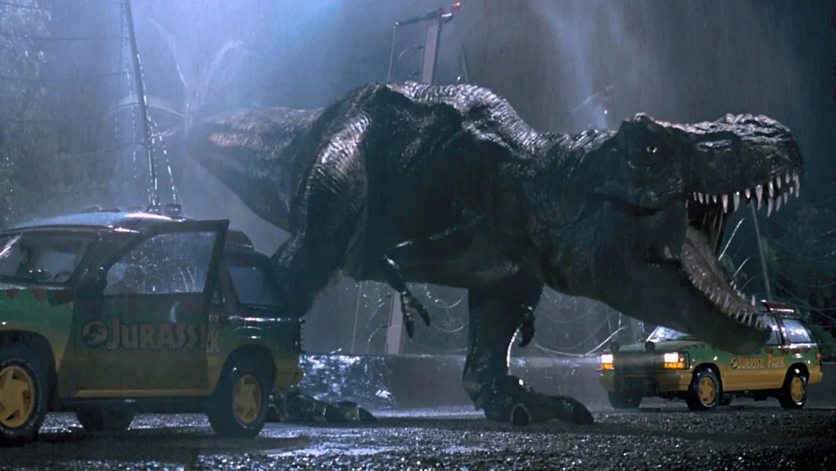 I dinosauri più iconici di Jurassic Park - T-rex in azione