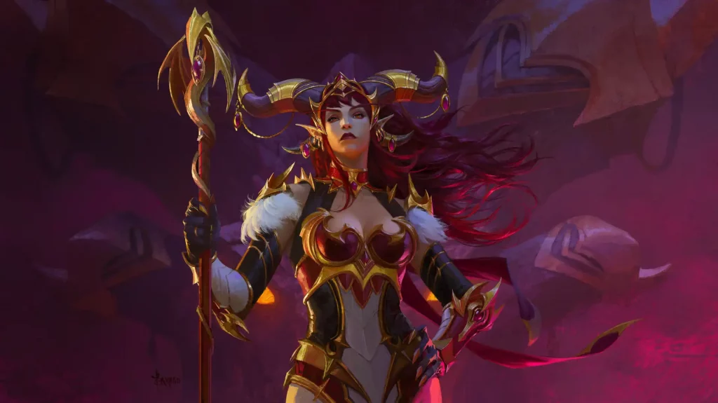 World of Warcraft dragonflight Chris Metzen Alexstrasza key art