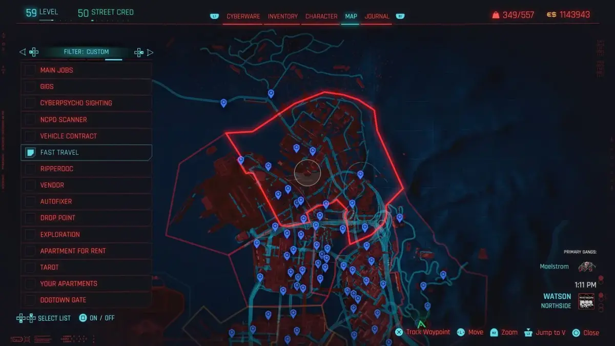 Mappa Teletrasporti Cyberpunk 2077 DOVE TROVARLI TUTTI