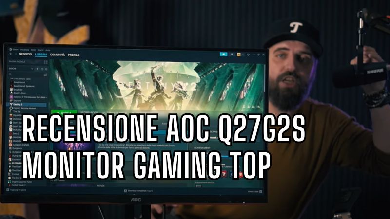 recensione AOC Q27G2S copertina articolo monitor gaming
