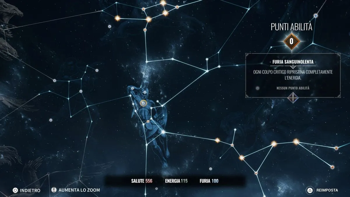 Achilles: Legends Untold Recensione - Albero delle abilità