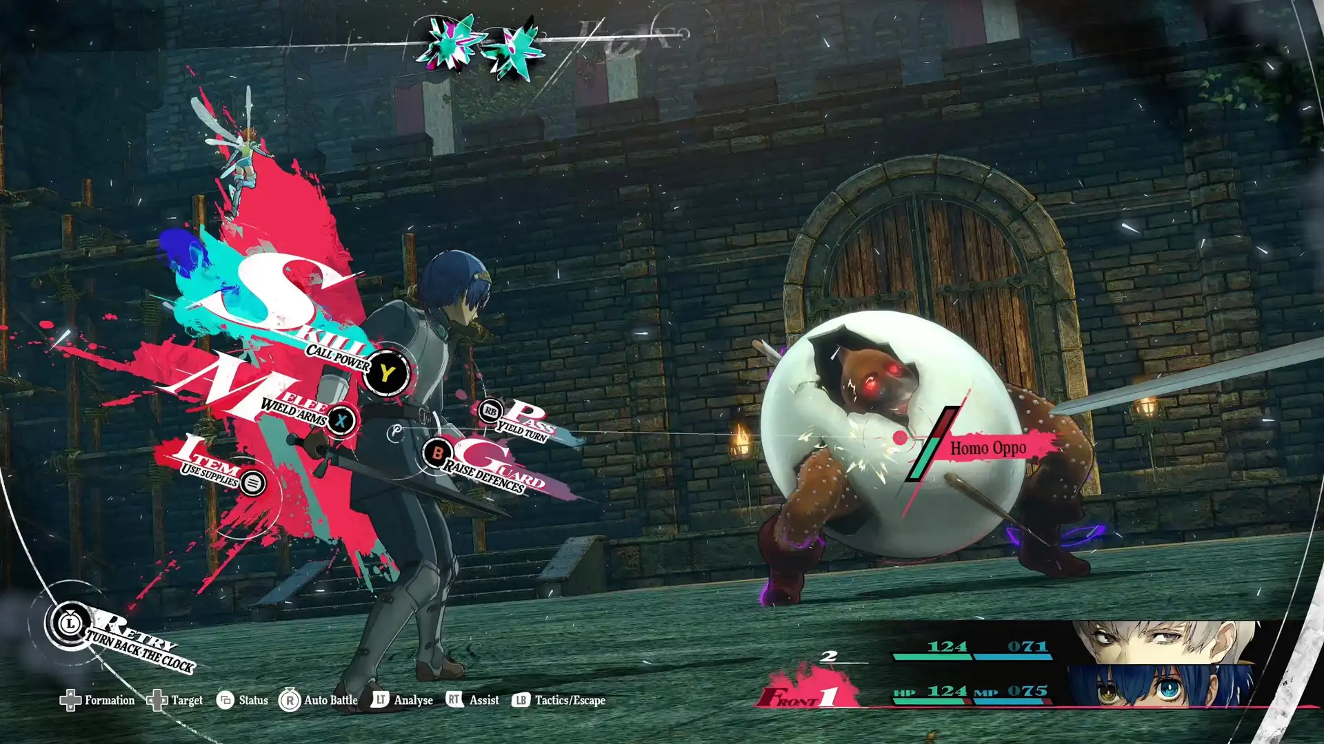 Metaphor ReFantazio screenshot del nuovo combat system del nuovo titolo Atlus