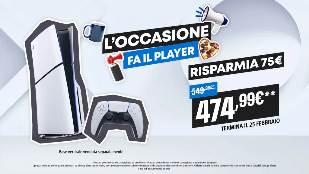 PlayStation 5 Slim è in sconto fino al 25 Febbraio