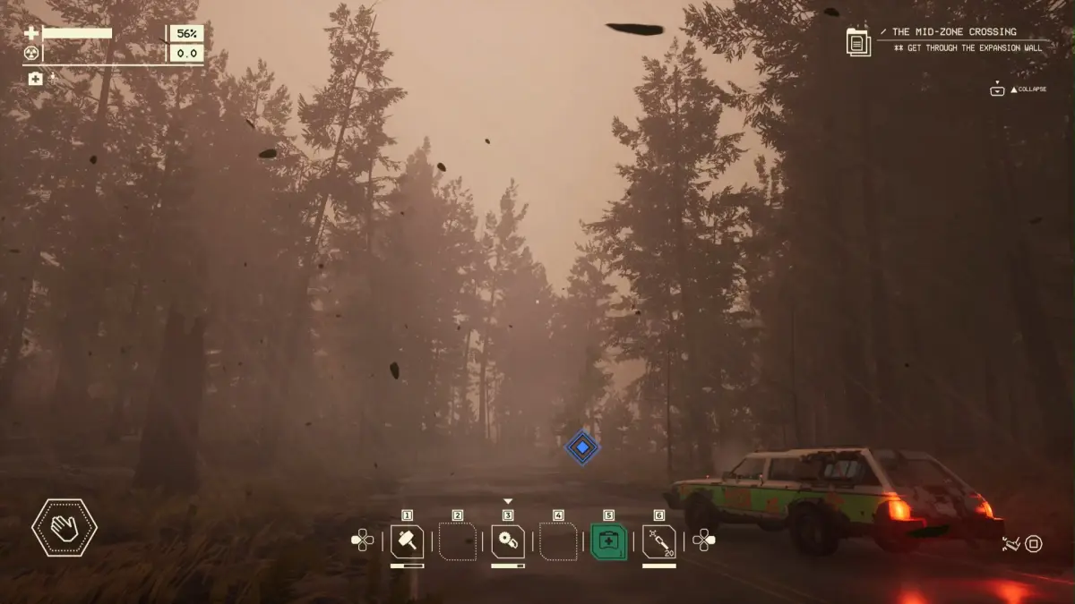 Pacific Drive RECENSIONE Il meteo ha una componente di immersività che non sempre sfora nel gameplay ma che sempre contribuisce al sense of place del gioco