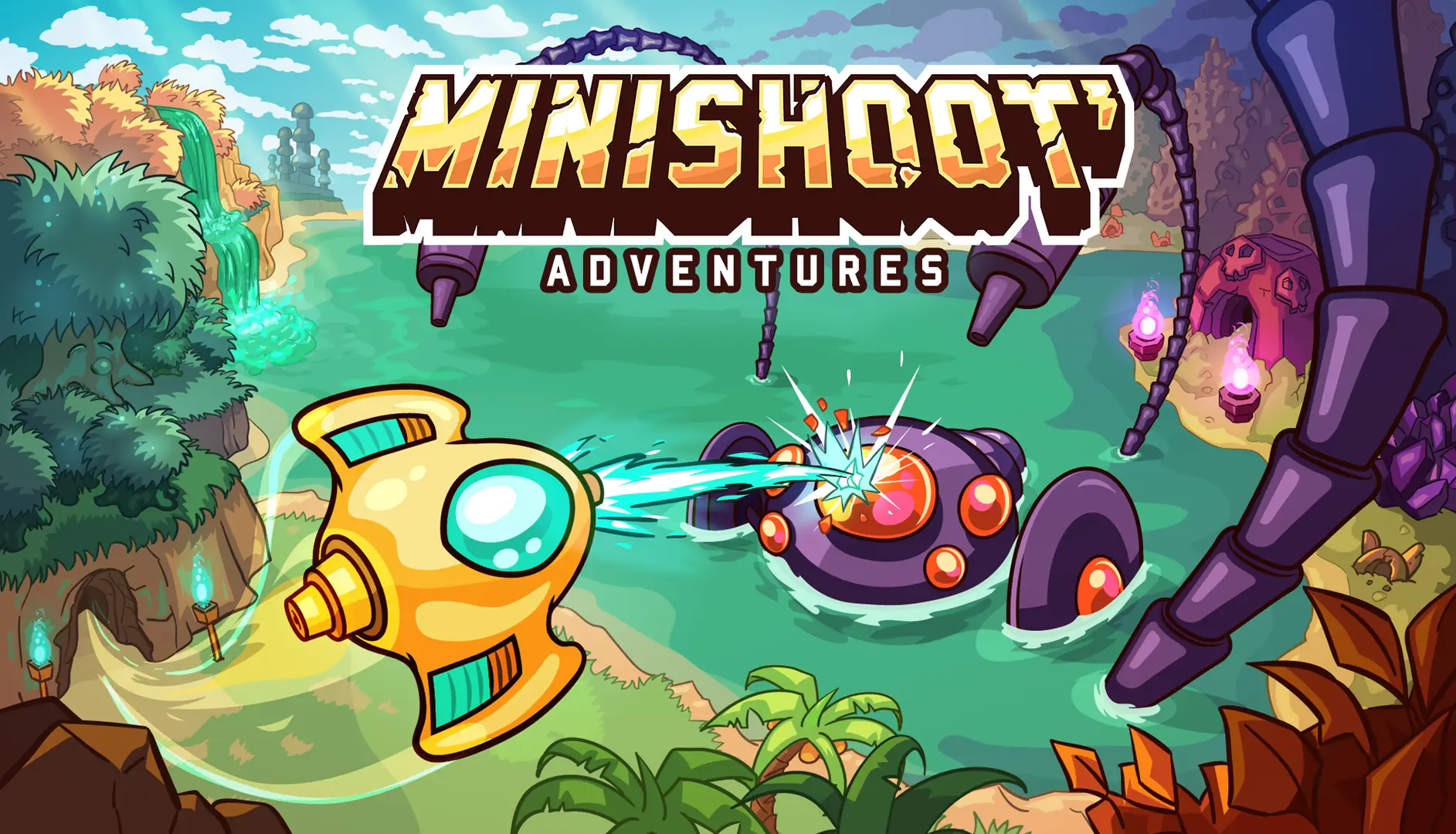 Minishoot Adventures Recensione Navette all'avventura - copertina del titolo