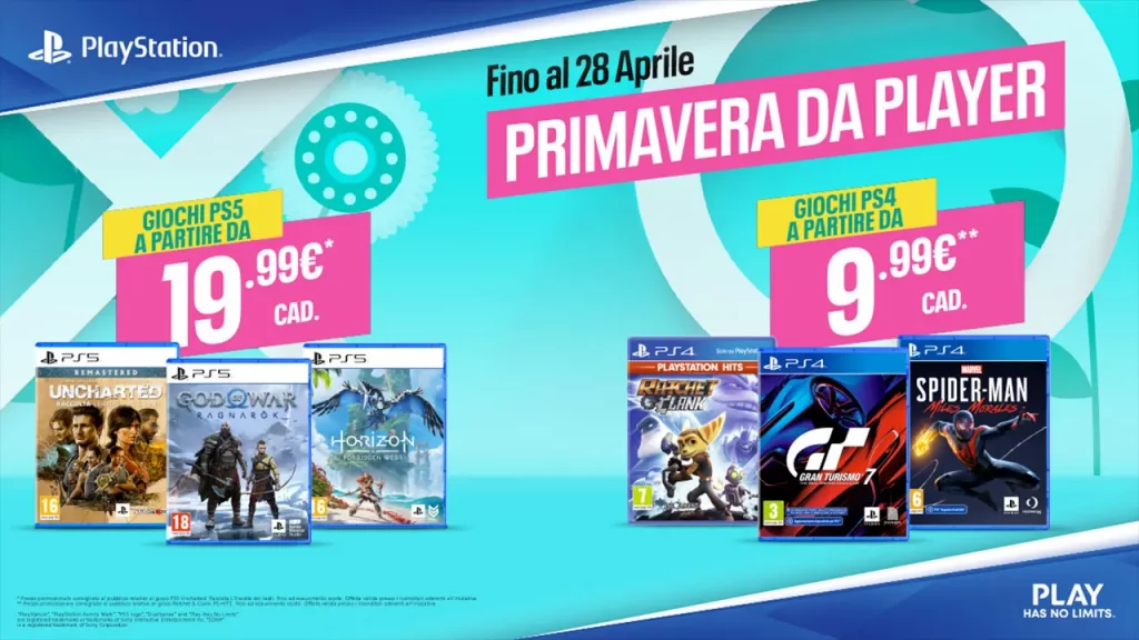 Primavera da Player, ecco la nuova campagna promozionale firmata PlayStation