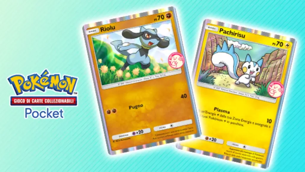 Pokémon TCG Pocket, Riolu e Pachirisu protagonisti del nuovo evento pesca misteriosa