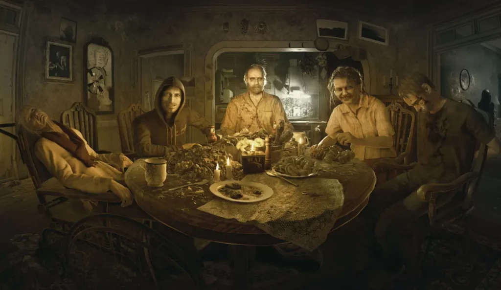 La famiglia Baker al completo