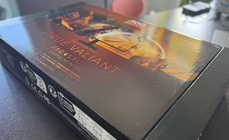 aoc 25g4sxu unboxing