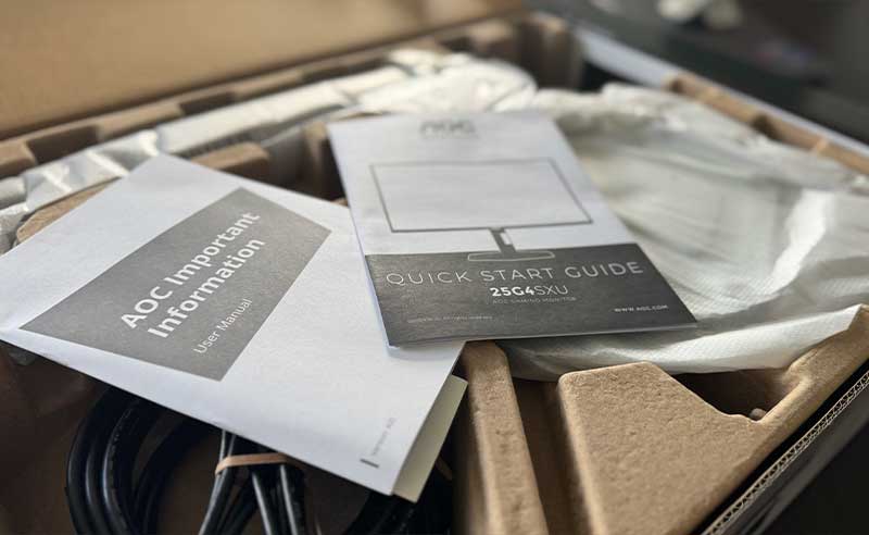 unboxing aoc 25g4sxu