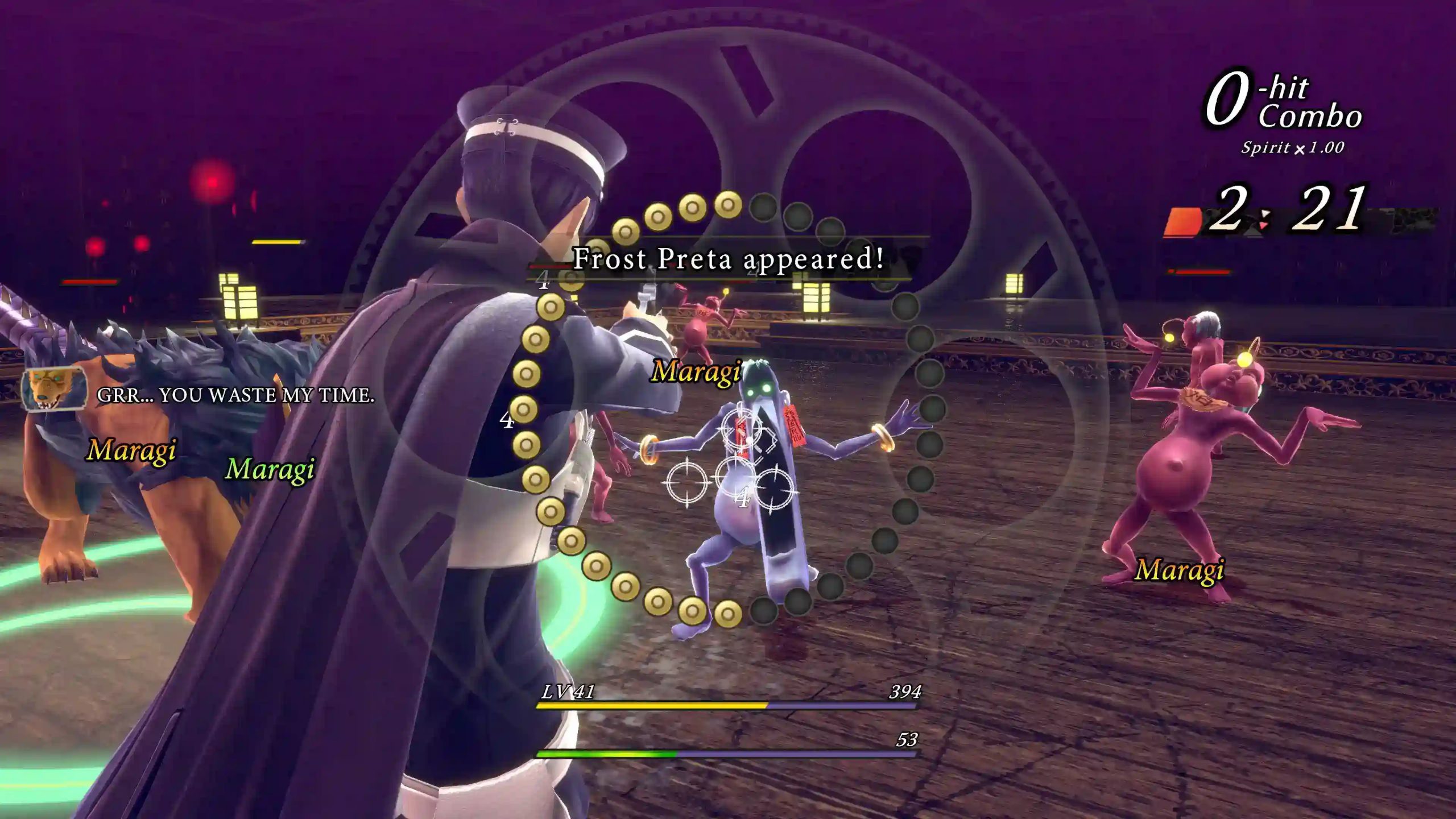 RAIDOU Remastered Provato combattimento