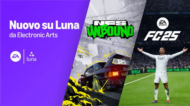 EA SPORTS FC 25 e NFS Unbound arrivano su Amazon Luna