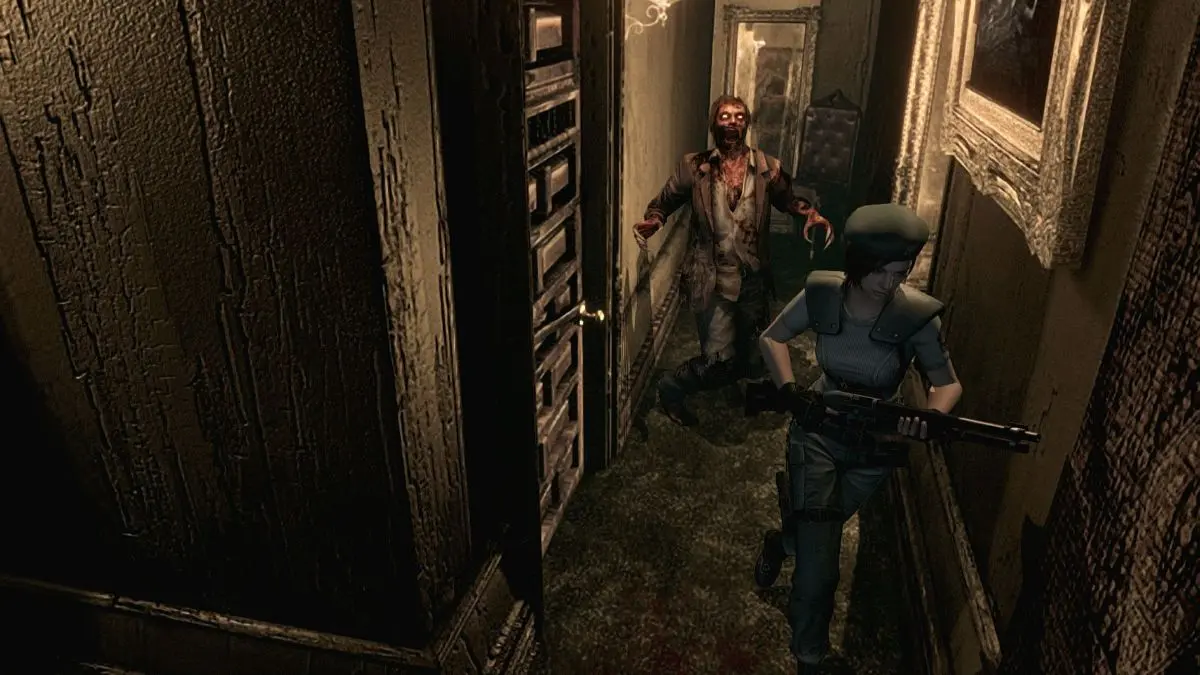 un'esempio di ambientazione uncanny in resident evil 1