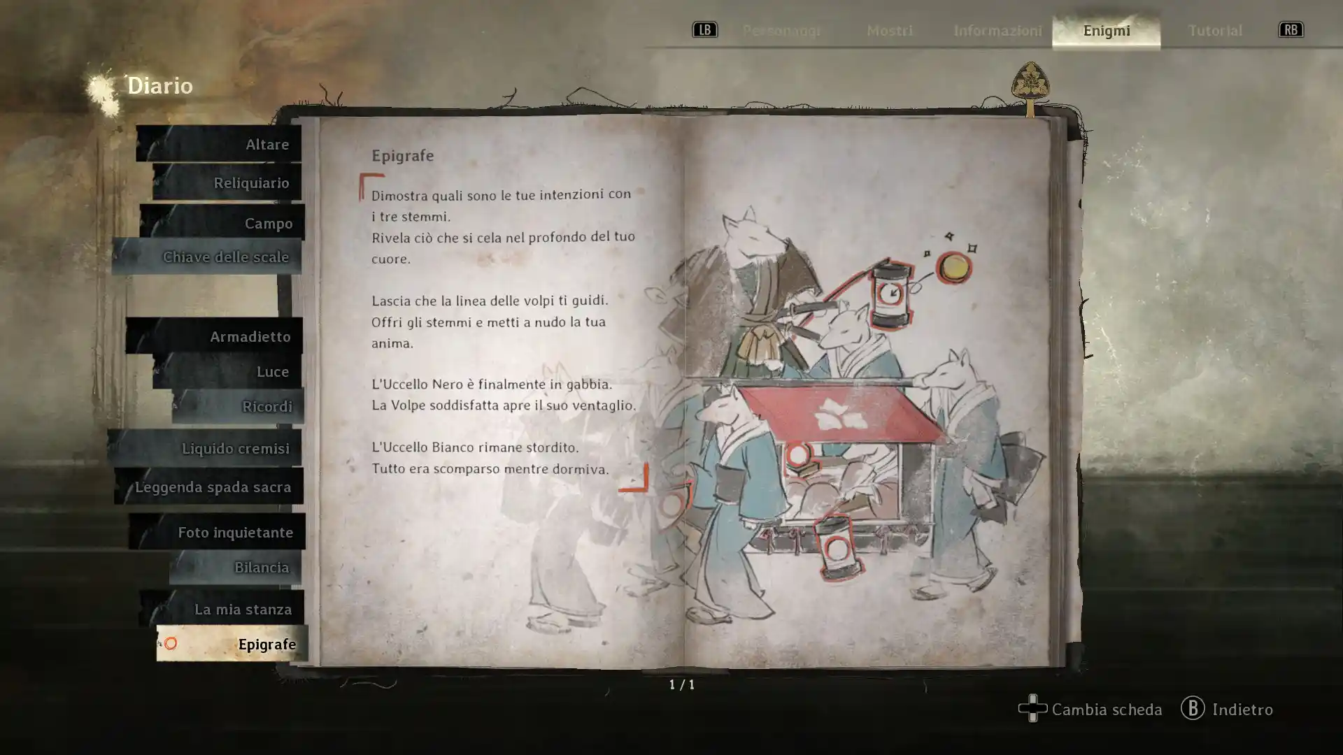 Guida Silent Hill f - Epigrafe secondo pattern enigma