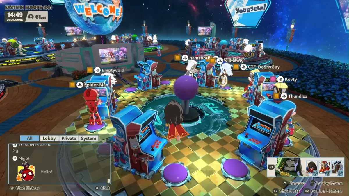 Marvel Tokon Fighting Souls - Lobby