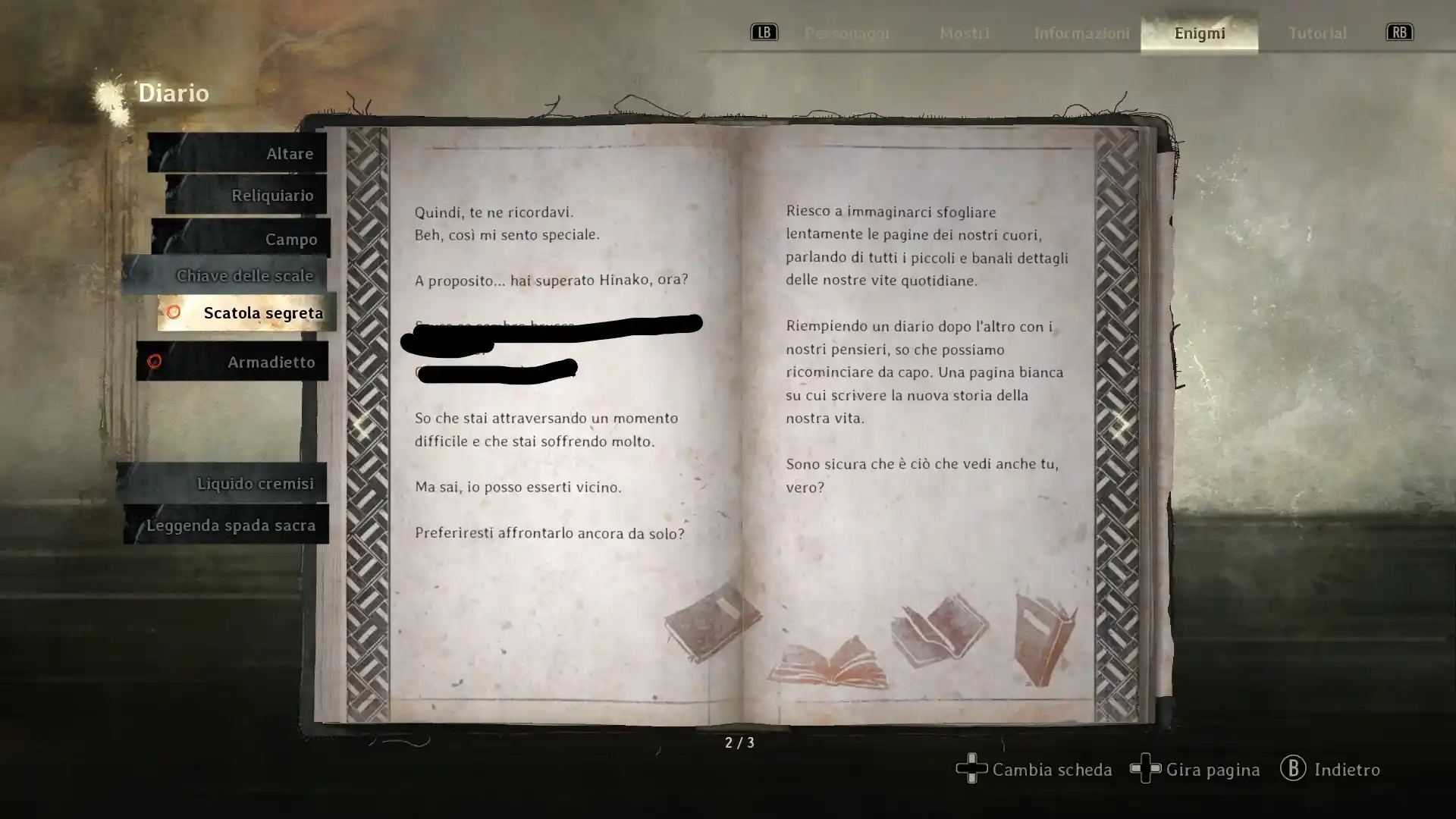 Silent Hill f Scatola dei Desideri Guida secondo