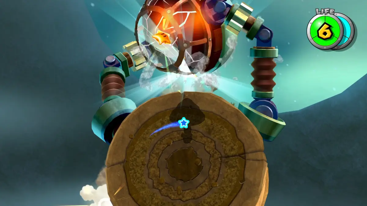 Super Mario Galaxy Combattimento contro un boss