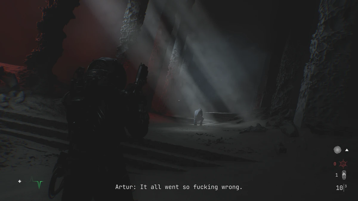 Una volta catturate, le Essenze sono dentro la nostra tuta e ci faranno una compagnia non richiesta e non gradevole