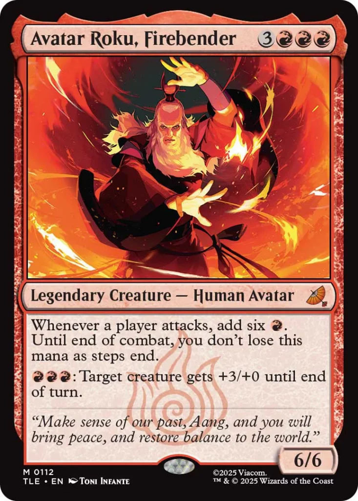Avatar Roku, Firebender mtg jumpstart avatar