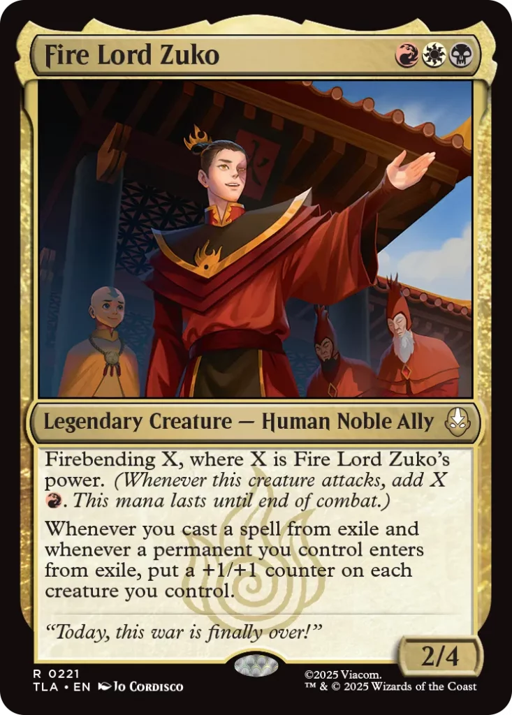 Fire Lord Zuko mtg