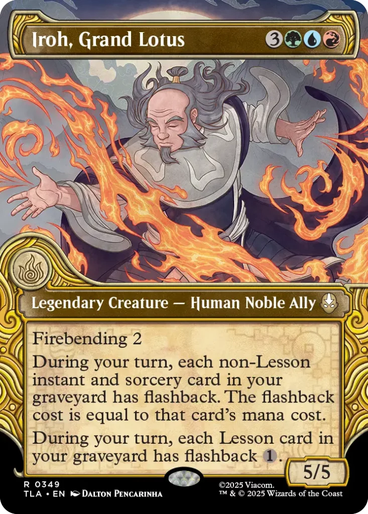 iroh elemental frame borderless mtg