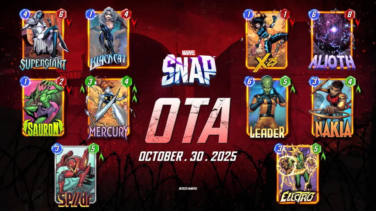 OTA Marvel Snap fine Ottobre 2025