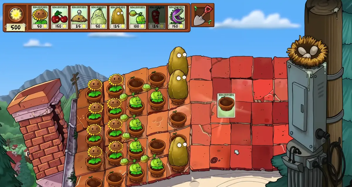 Plants Vs Zombies L'unlock del vaso nei livelli del tetto