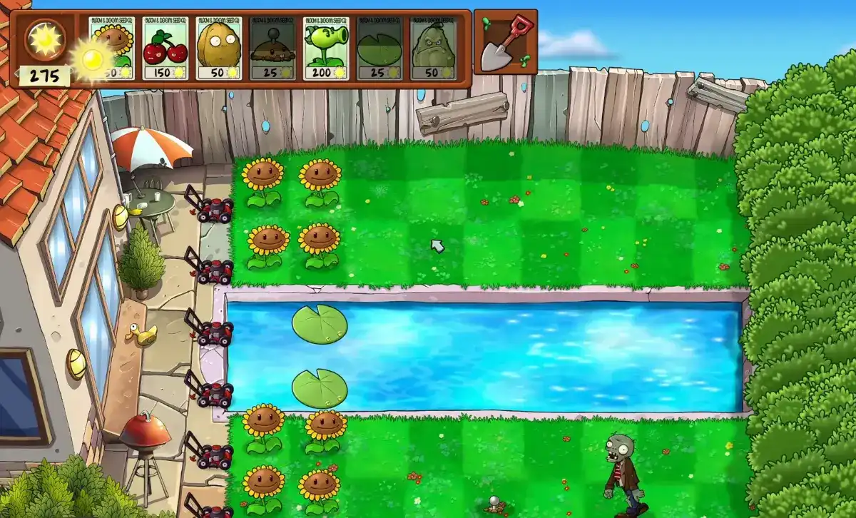 Plants vs Zombies Replanted Recensione - La piscina