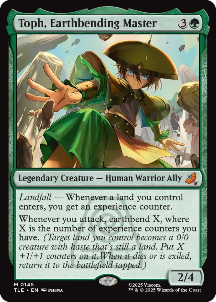 Toph, Earthbending Master mtg avatar jumpstart