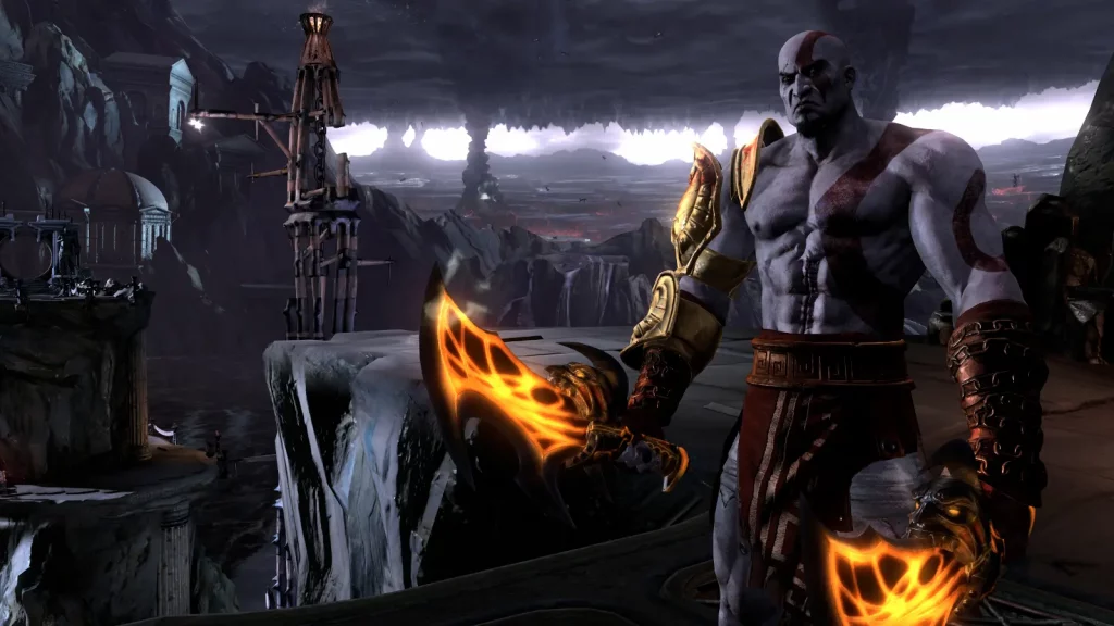 Kratos nell’antica Grecia in God of War II.
