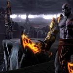 Kratos nell’antica Grecia in God of War II.