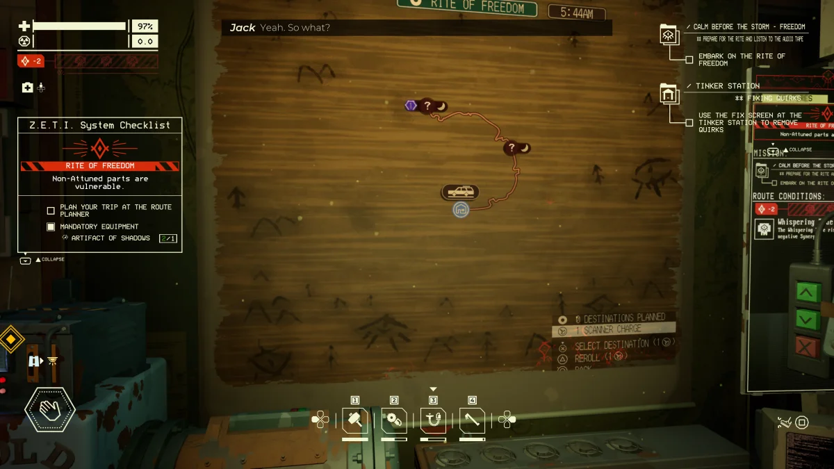 La mappa dell'espansione è separata dalla principale