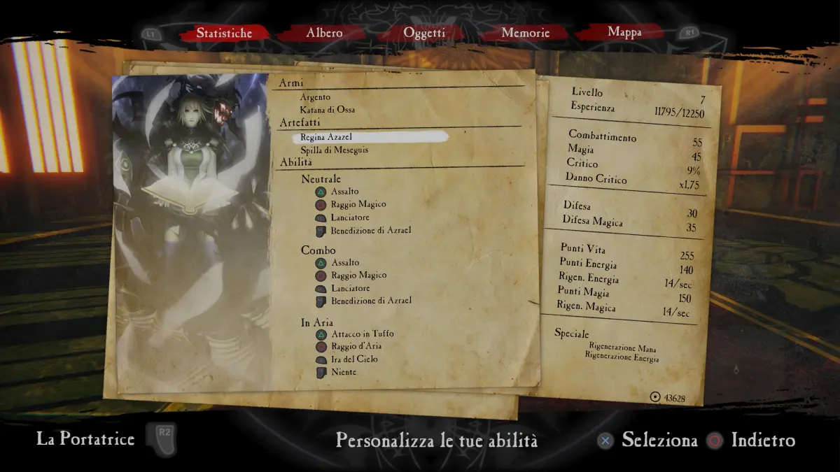 Anima Gate of Memories Remaster Recensione - Equipaggiamento