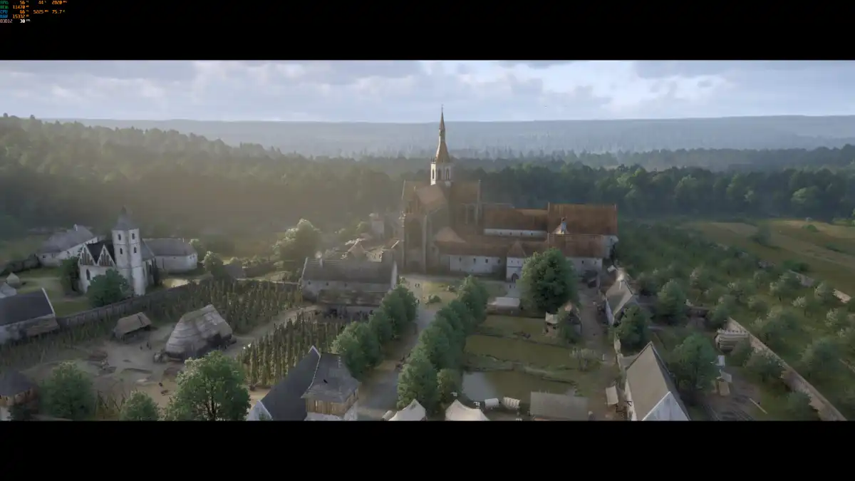 Kingdom Come Deliverance II la bellezza del monastero di Sadletz