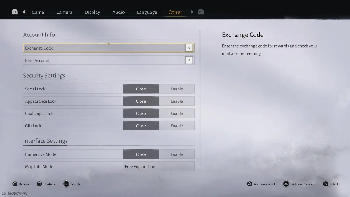 Where Winds Meet - Cómo canjear los códigos desde Configuración