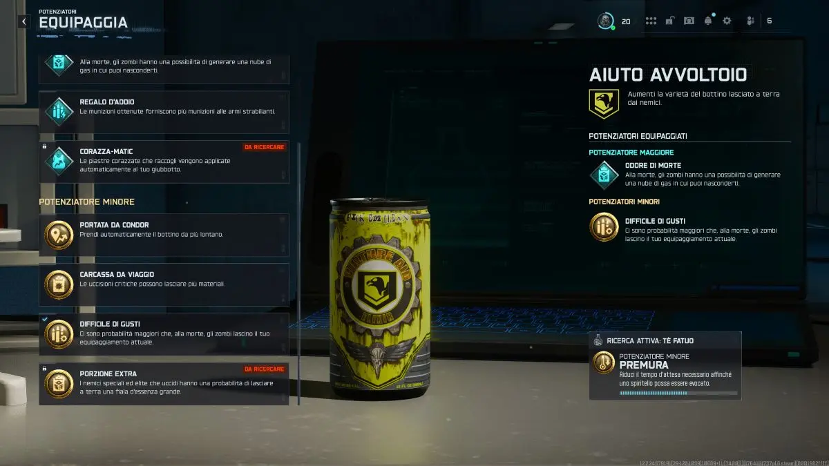 aiuto avvoltoioi bo7 - potenziatori minori