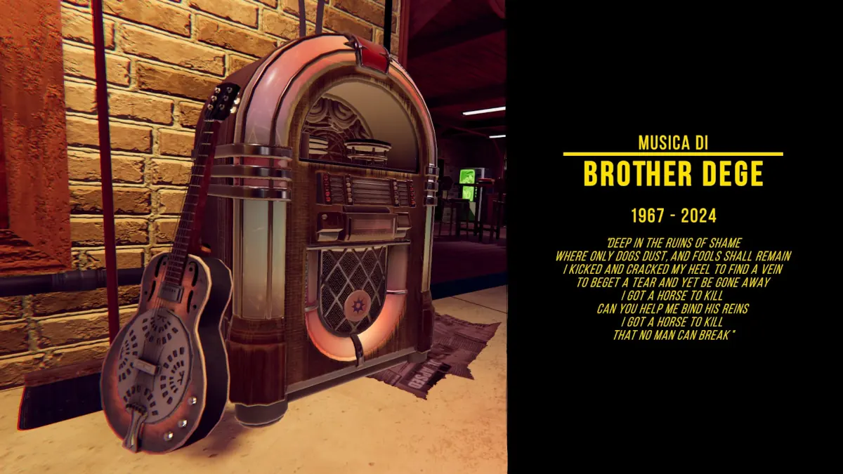 credit in memoria di Brother Dege in Bounty Star