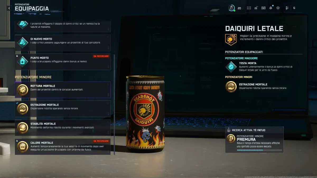 daiquiri letale bo7 - potenziatori minori