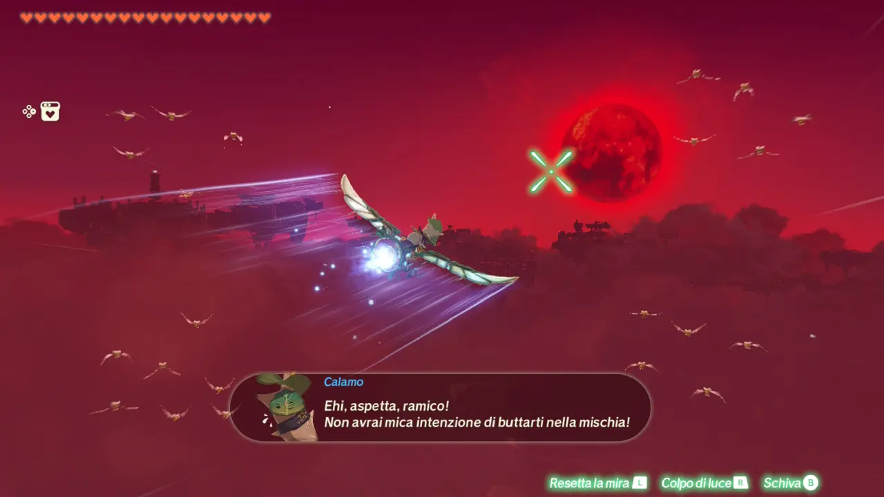 hyrule warriors l'era dell'esilio - missione in volo