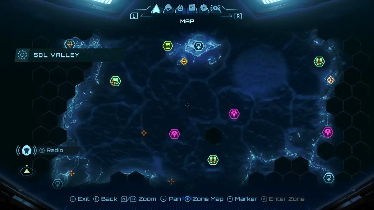 Metroid Prime 4 Beyond Parte della World Map del gioco