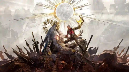 Copertina di Code Vein II con il protagonista Revenant che affronta una creatura mostruosa in un mondo post-apocalittico. Uscita di punta di gennaio 2026.