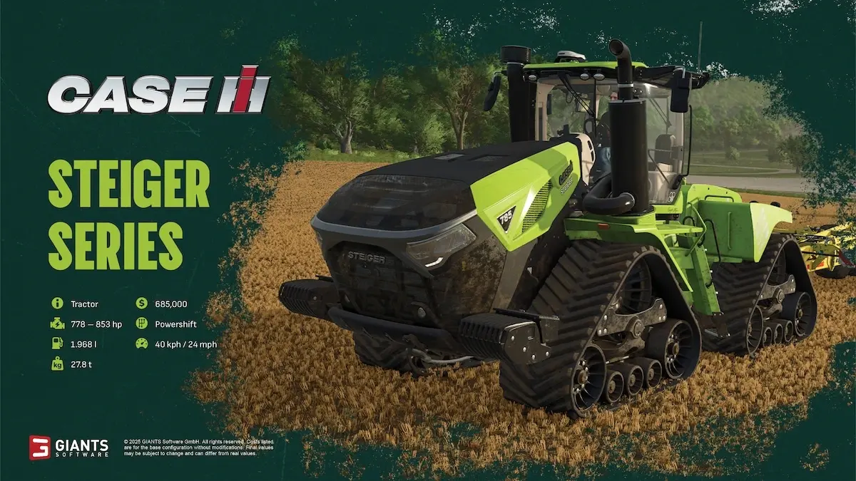 Farming Simulator 25 aggiunge trattori importanti nel quarto aggiornamento gratuito