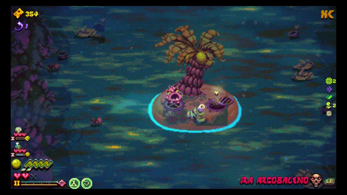 Morsels gommola in un isola