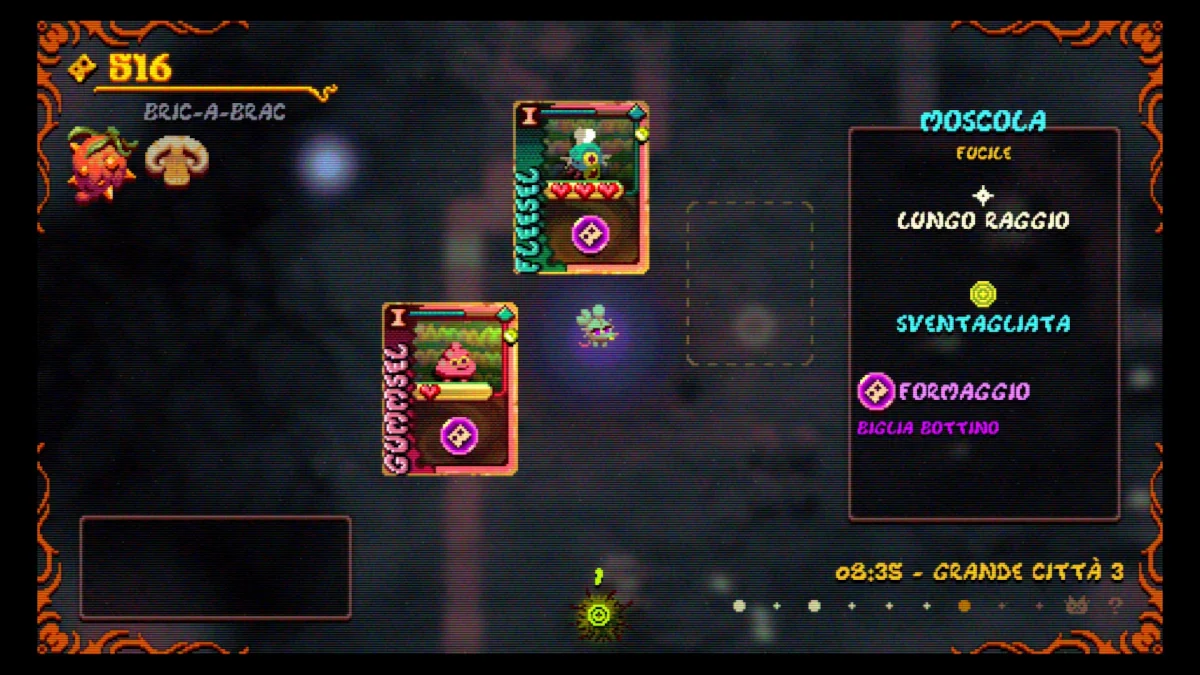 menu di gestione dei morsel in Morsels