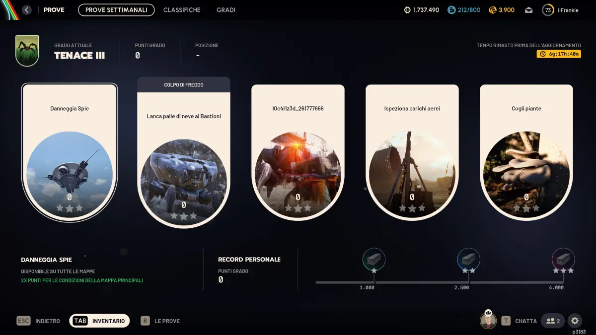 ARC Raiders Prove Settimanali Settimana 11 Prove