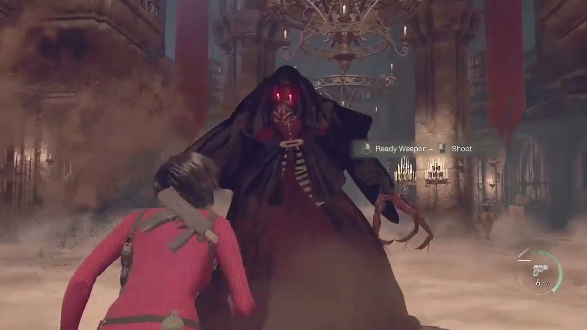 Resident Evil 4 Separate Ways Una delle bossfight con il Verdugo