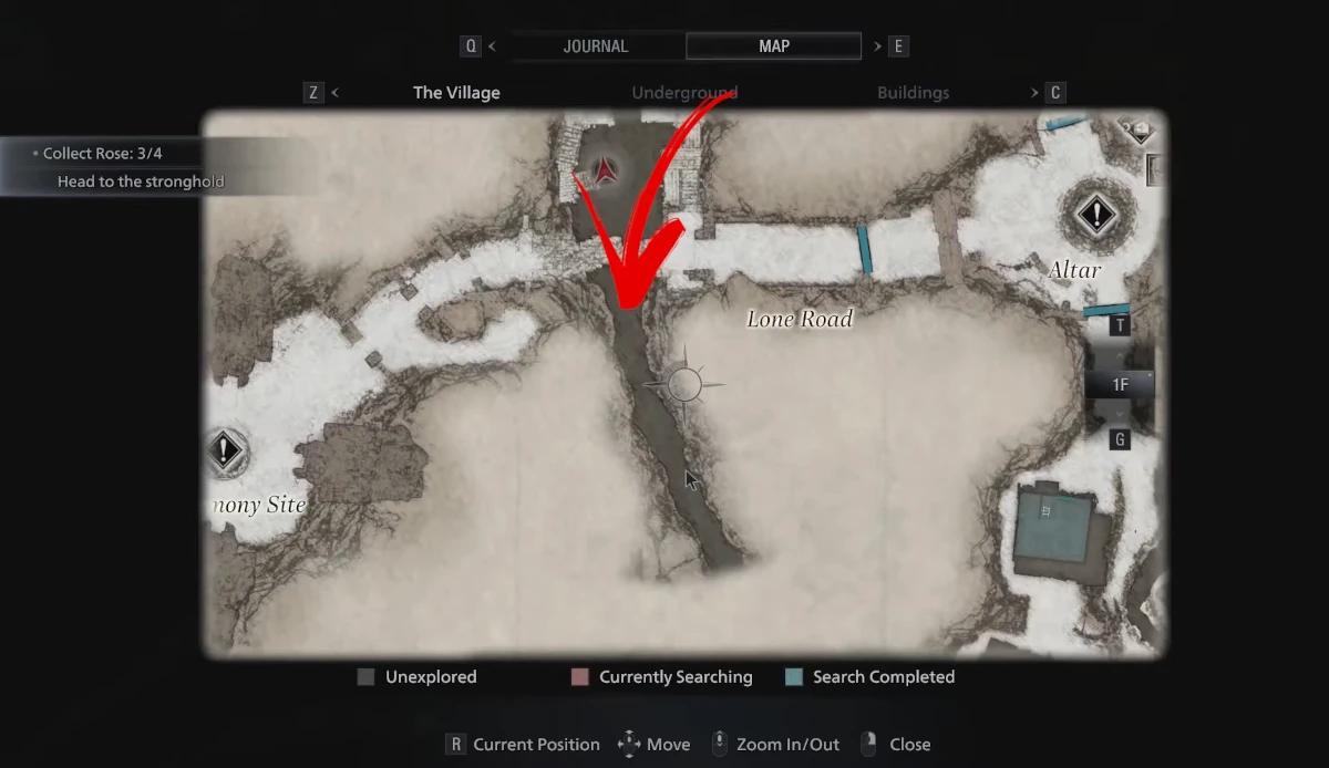 Resident Evil Village Mappa di dove potete trovare il Pesce