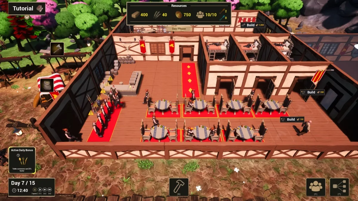 La gestione della taverna