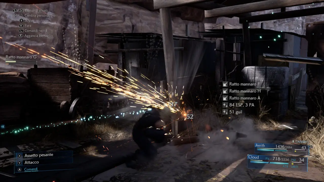 final fantasy vii remake intergrade effetti particellari hdr