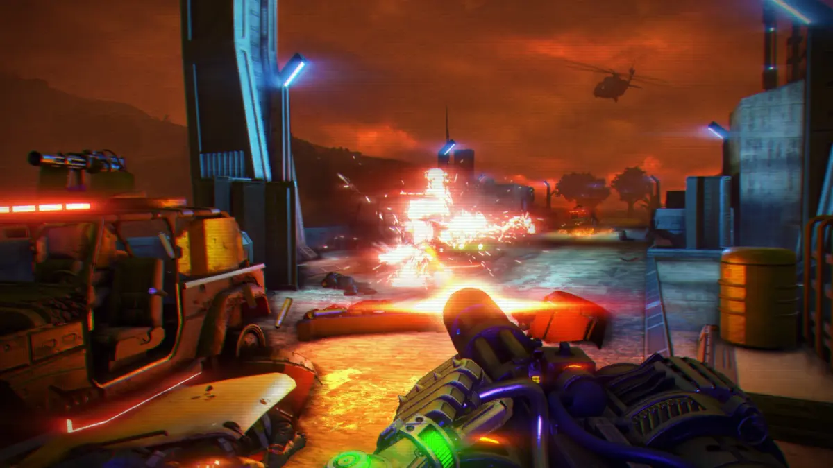 Far Cry Blood Dragon con le sue atmosfere sci fi
